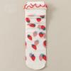 5 Paar Atmungsaktive Ultra Dünne Socken Sommer Damen Transparent Spitze Seide Kristall Rose Blume Mädchen Elastische Kurze Socken Damen Socken