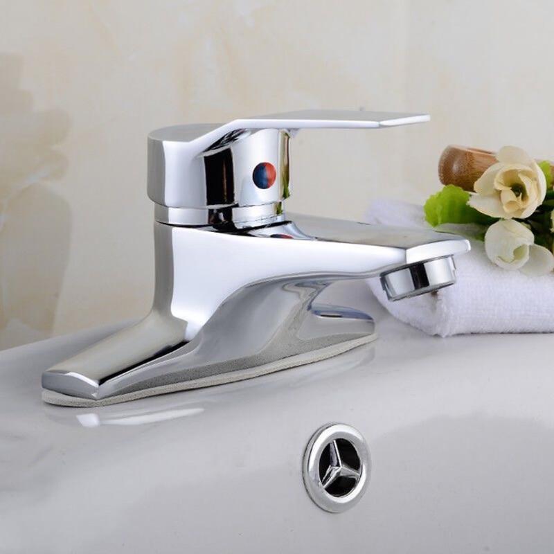 TLXT Double-Hole Brass Bathroom Faucet