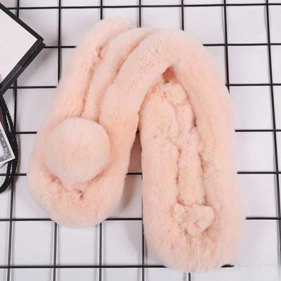 New Winter Women Good Quality Real Fur Scarf Natural Soft Warm Rex Rabbit Fur Scarves Lady Fashion Real Rex Rabbit Fur Muffler