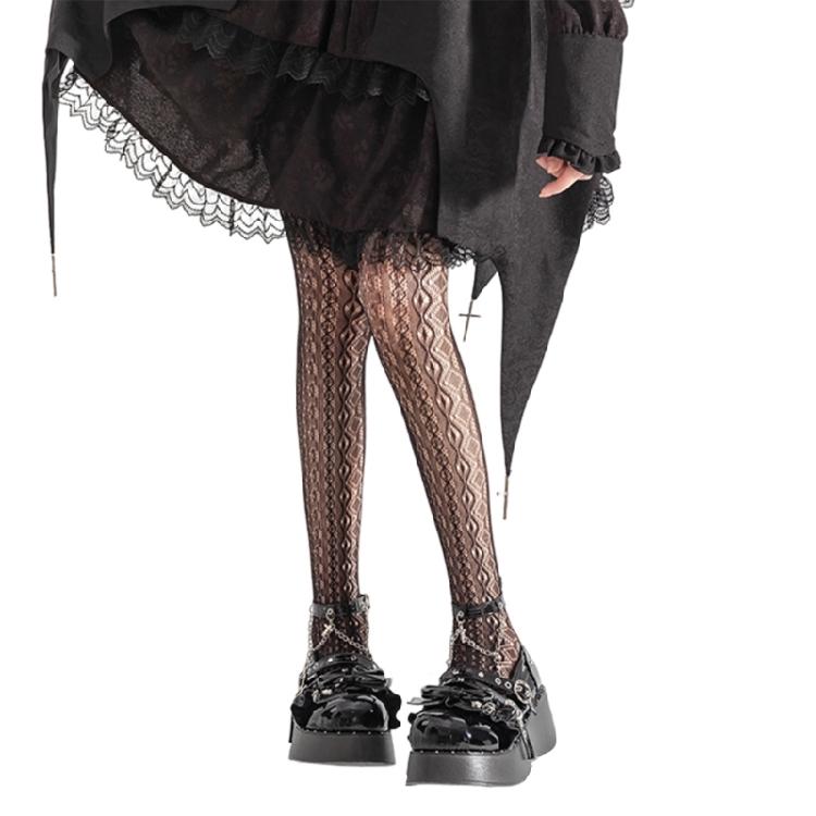 Summer Thin Sheer Patterned Stockings for Women Sexy Fishnet Stocking Pantyhose