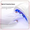 UV-Blocking Half-Finger Gloves for Nail Salons - Protects Against Phototherapy and Radiation 