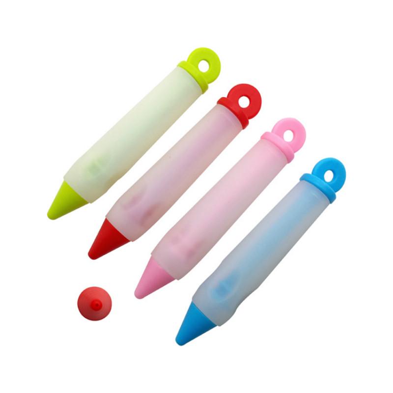 Silicone Food Writing Pen Chocolate Decorating Tools Cake Mold Cream Cup Cookie Pastry Nozzles