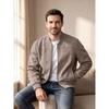Men S Casual Autumn Winter Large Size Suede Bomber Jacket Long Sleeve Coat