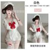 Sexy Lingerie Sexy Bow See-through Apron Little Maid Uniform Hot Halter Ruffle Skirt Pajamas