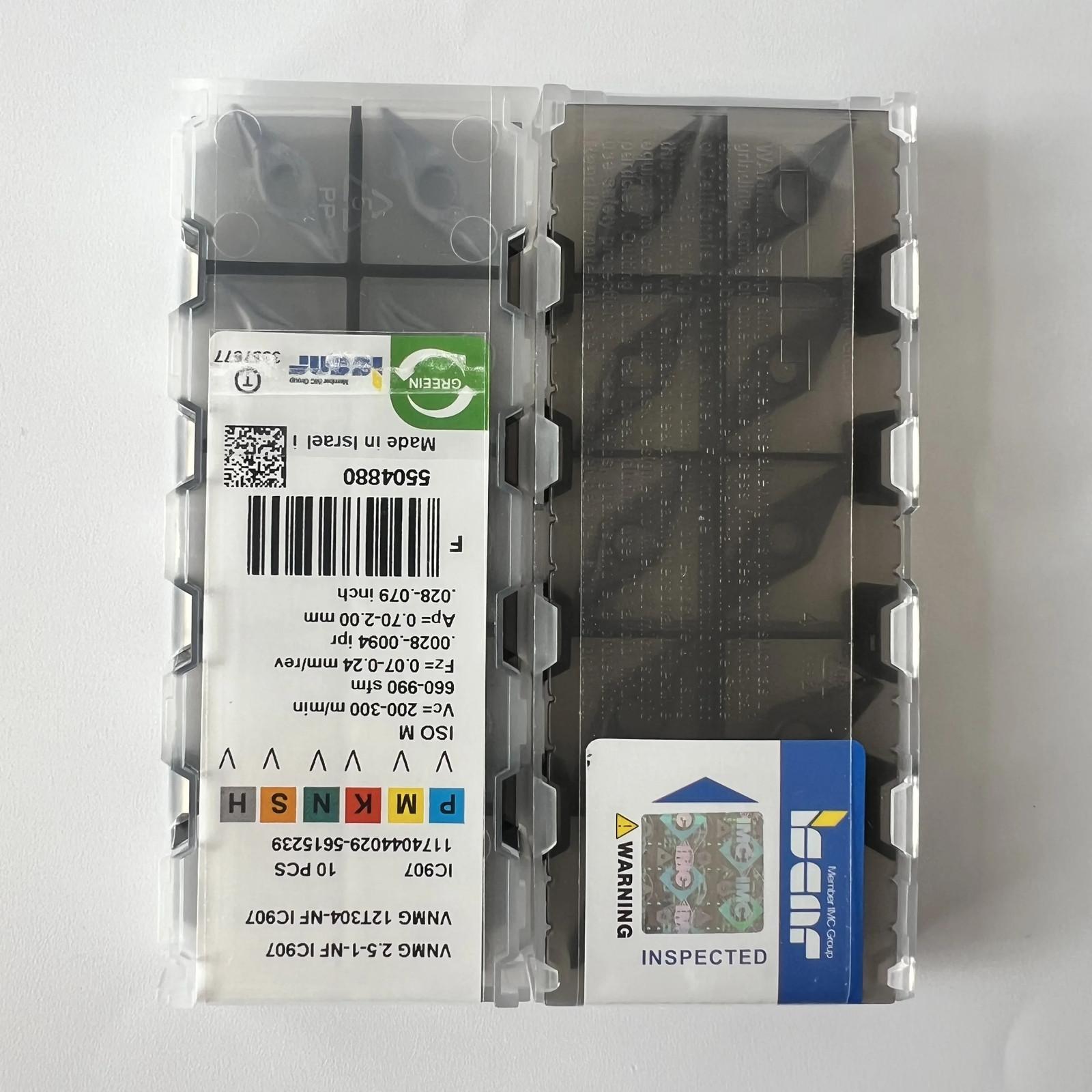 

ISCAR / VNMG12T304-NF IC907 / Industrial indexable Carbide Inserts 10 Pcs