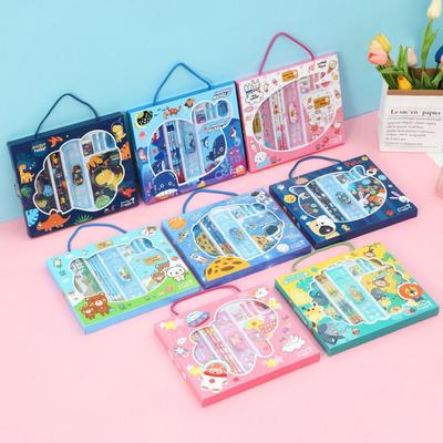 Erasers 6 In 1 Stationery Set Gift Kindergarten Birthday Gift Prizes Cute Study Stationery Set