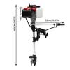 1.6KW 4 Stroke Outboard Motor High Power Inflatable Boat Engine External Hanging Marine Electric Thrusters Propeller