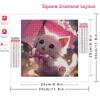 New Arrivals Diamond Painting Animal Cat 5d Diy Full Drill Mosaic Umbrella Art Gift Home Decoration Craft Kit