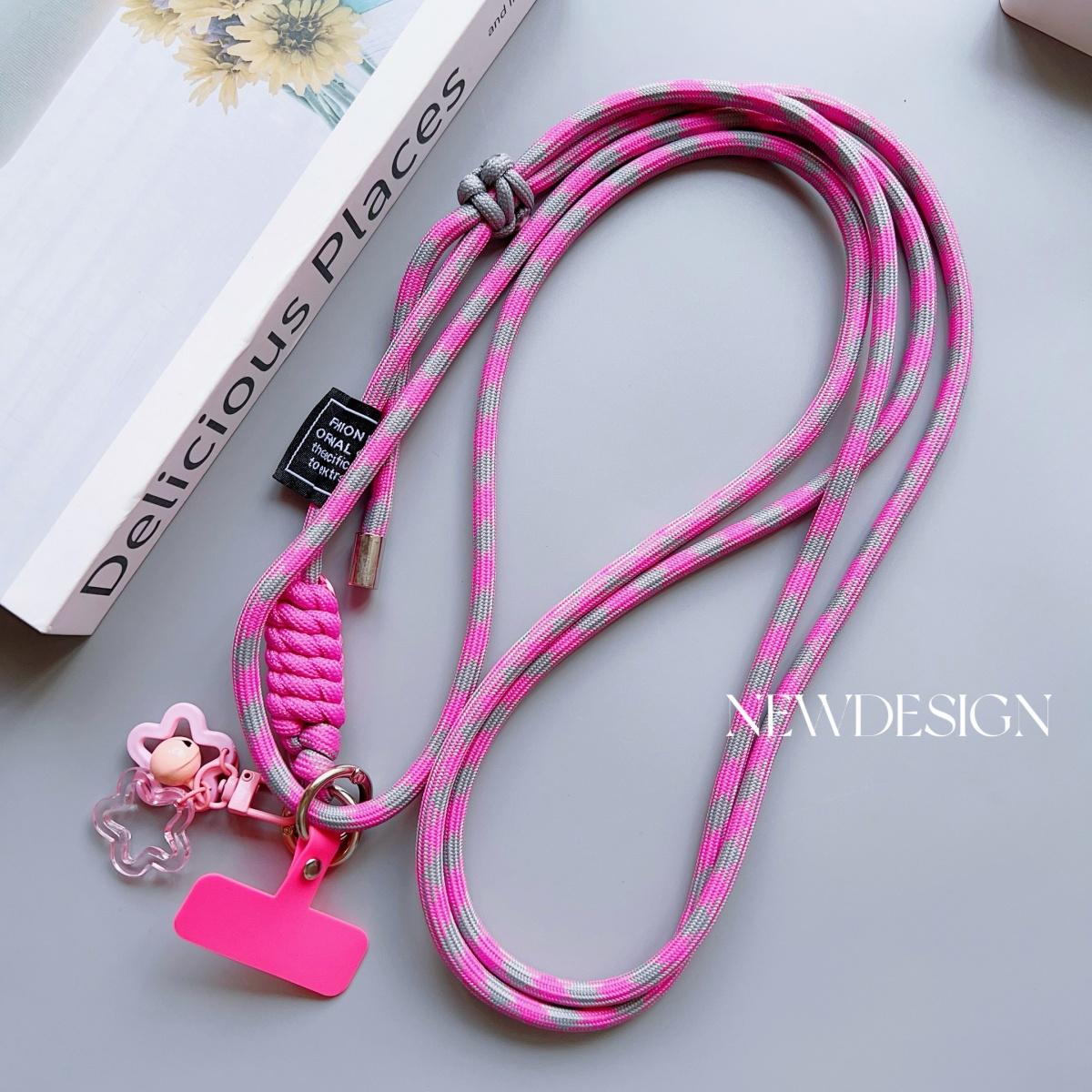 

Stylish Lattice Phone Lanyard Diameter Outdoor Universal Case Crossbody Shoulder Card Neck Cord Clip Hang Anti-lost Wrist Strap Polyester / Nylon