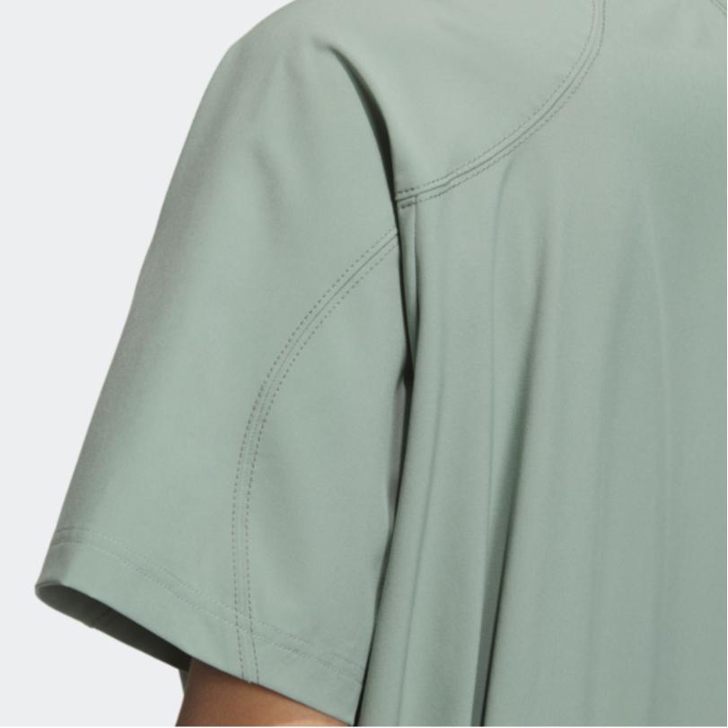 adidas Pure Color Sport Casual Short-Sleeve Jumpsuit Women Jumpsuit Silver-Grey Green HY2843