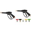 Snow Foam Gun with 5 Spray Nozzle Tips High Pressure Household Cleaning Machine 3000PSI Foam Sprayer Water Gun 1/4 Quick Release