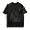 Vintage Skigebiet Grafik Lässiges Langarm-T-Shirt mit Ski-Thema Reines Baumwoll-T-Shirt