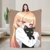 Japan Anime Marin Kitagawa Merch Blanket Warm Cozy Fluffy  Throw Blankets for Couch Multiple Sizes Throws And Blankets