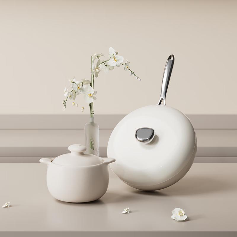 VELOSAN Pebble Non-stick Wok & Casserole Set