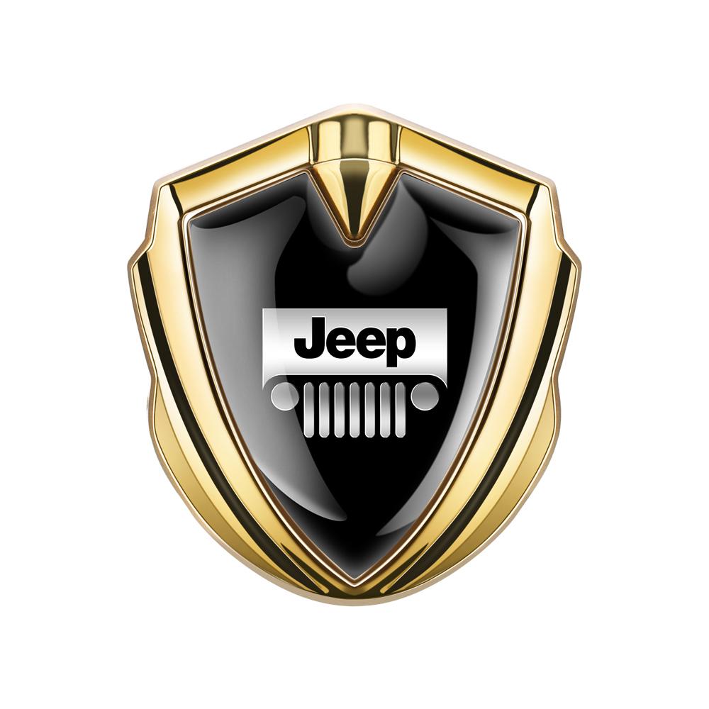 Cup Holders 3D Gold/Silver Shield Logo Car Trunk Badge Sticker car Accessories For Jeep Grand Cherokee Wrangler JK Compass Reneg