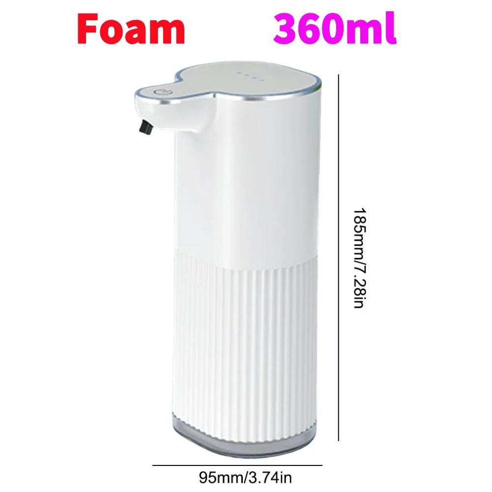 400ml Automatic Soap Dispensers USB Charging Smart Washing Hand Machine Infrared Sensor 4 Levels Adjustable for Bathroom Kitchen