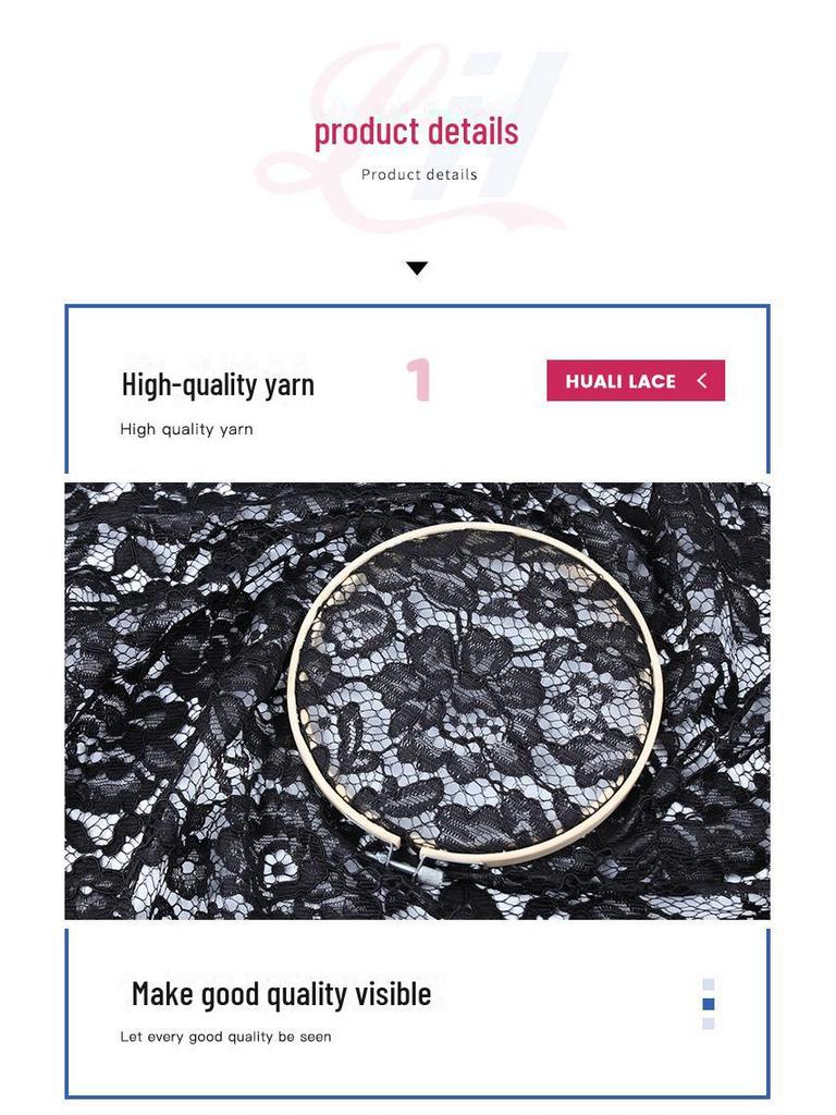 Nylon Knitted Lace Fabric for Wedding Dresses or Curtains