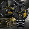 Orologi Orologi sportivi da uomo Orologi da uomo Quarzo Sport Cerchio Mozzo Ruota Orologio da polso al quarzo