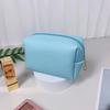 PU Leather Travel Cosmetic Bag Makeup BagTravel Wash Toiletry Organizer Purse Storage Handbag for Women Girls Make Up Pouch