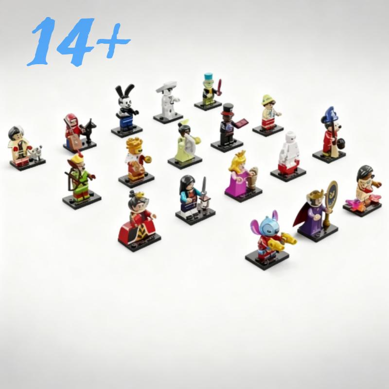 Building Blocks HOT 18pcs Minifigures 100th Anniversary Series Compatible with Bricks for Kid Christmas Gifts