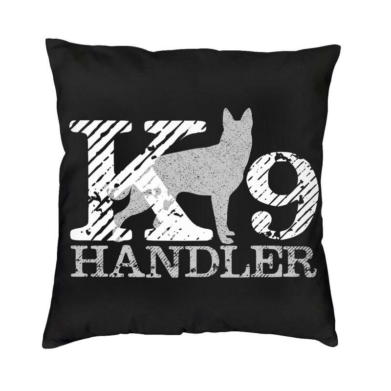 Luxury K9 Team Malinois Cushion Cover Polyester Belgian Shepherd Dog Throw Pillow Cases Living Room Home Decoration Pillowslip