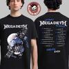 Merch Tour Megadeth Europa 2026 Vic Che Sia Shred ITIN T-Shirt