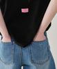 Short en Jean Imprimé Ruban RONRON Bleu Clair
