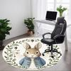 1pc Rabbit Peter Office Round Area Rug, Under Office Chairs Bedroom Living Room Home Decor, Available In Various Sizes