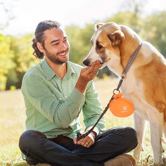 Yousheng Silicone Dog Treat Pouch Puppy Snack Bag Fanny Pack with Clip Portable Dog Food Carrier Holder for Outdoor Training