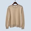 Autumn New Knitwear Round Neck Loose and Lazy Style Plus Size Mohair Pure Color Long Sleeves Pullover Women