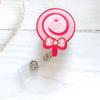 1pc Marble Nurse Doctor Badge Reel Retractable ID Badge Holder  Key Ring ID Name Card Office Supplies Porta Credencial