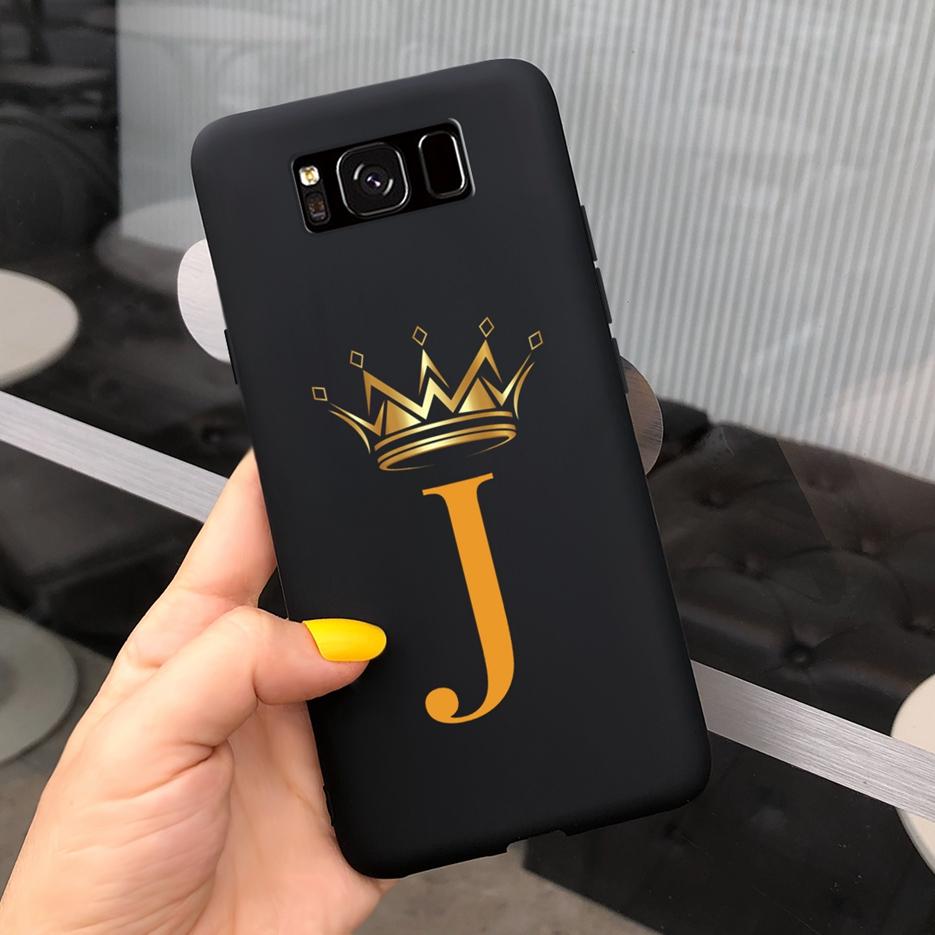For Samsung Galaxy S8 Case S8+ Cover Luxury Crown Letters Cover Soft Silicone Phone Case For Samsung S8 Plus S 8 GalaxyS8 Bumper