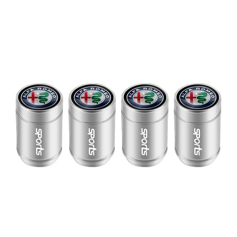 2026 Horké Hliníková Slitina 4ks Krytky Ventilků Pneumatiky Auta Pro Alfa Romeo 4C 159 166 Spider Giulia Giulietta 1