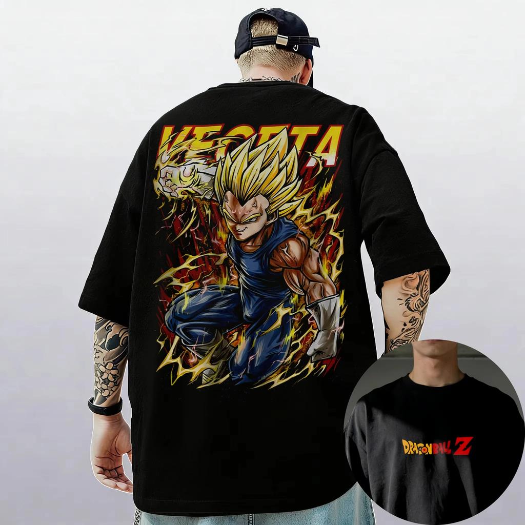 Dragon Ball Z Men Women Son Goku Vegeta Print T-shirt Cotton Clothes Funny Short Sleeve Harajuku Tee Shirt New Arrival T-Shirts