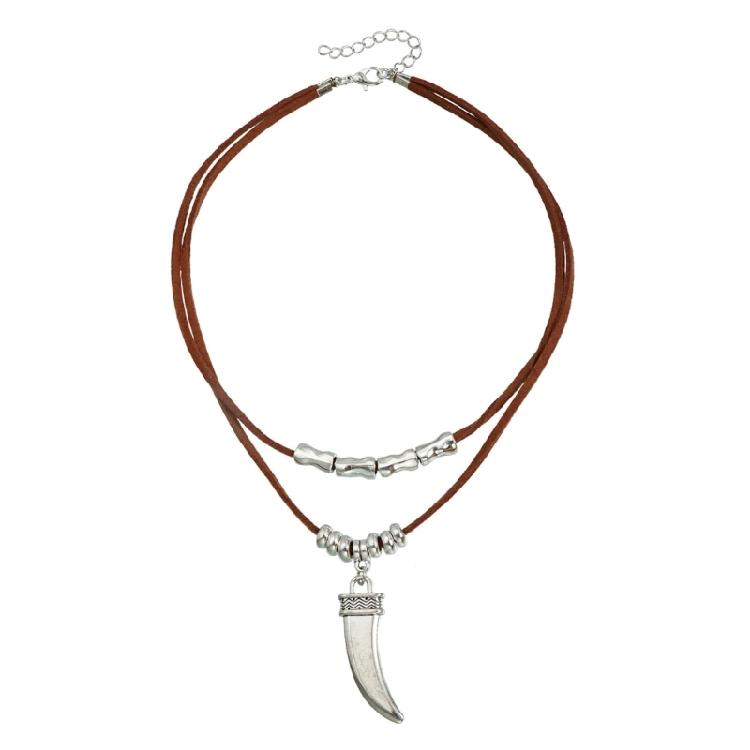 

Богемный Ковбойский Стиль Шейные Украшения Мягкая Текстура Шнурок Цепочка Заметные Аксессуары Для Концертов Путешествий Приключений На Природе