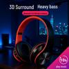 3D Surround Sound Bluetooth Headset with Foldable Design and Card Slot Compatibility