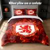Middlesbrough FC Design Bed Bedding Set 1 Duvet Cover + 2 Pillowcases Soft Breathable Household Bed Linens