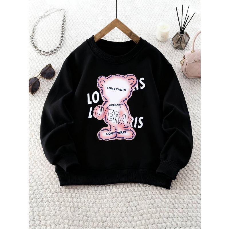 European sizes Kids  Round Neck Sweatshirt Fashion Print Top 110