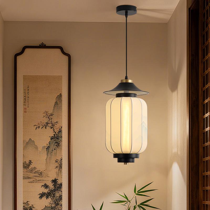 2026 Song Dynasty Aesthetic Pendant Light for Hallways, Dining Tables, and Tea Rooms