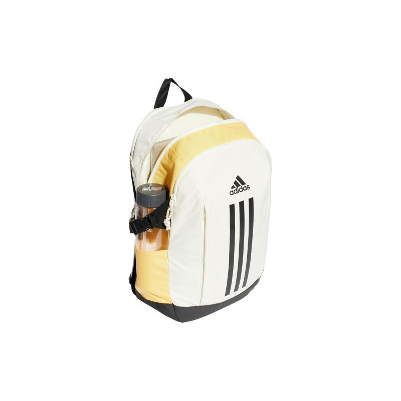 Adidas Recycled Polyester Backpack Unisex Ivory White & Light Yellow & Black Adidas IT5363