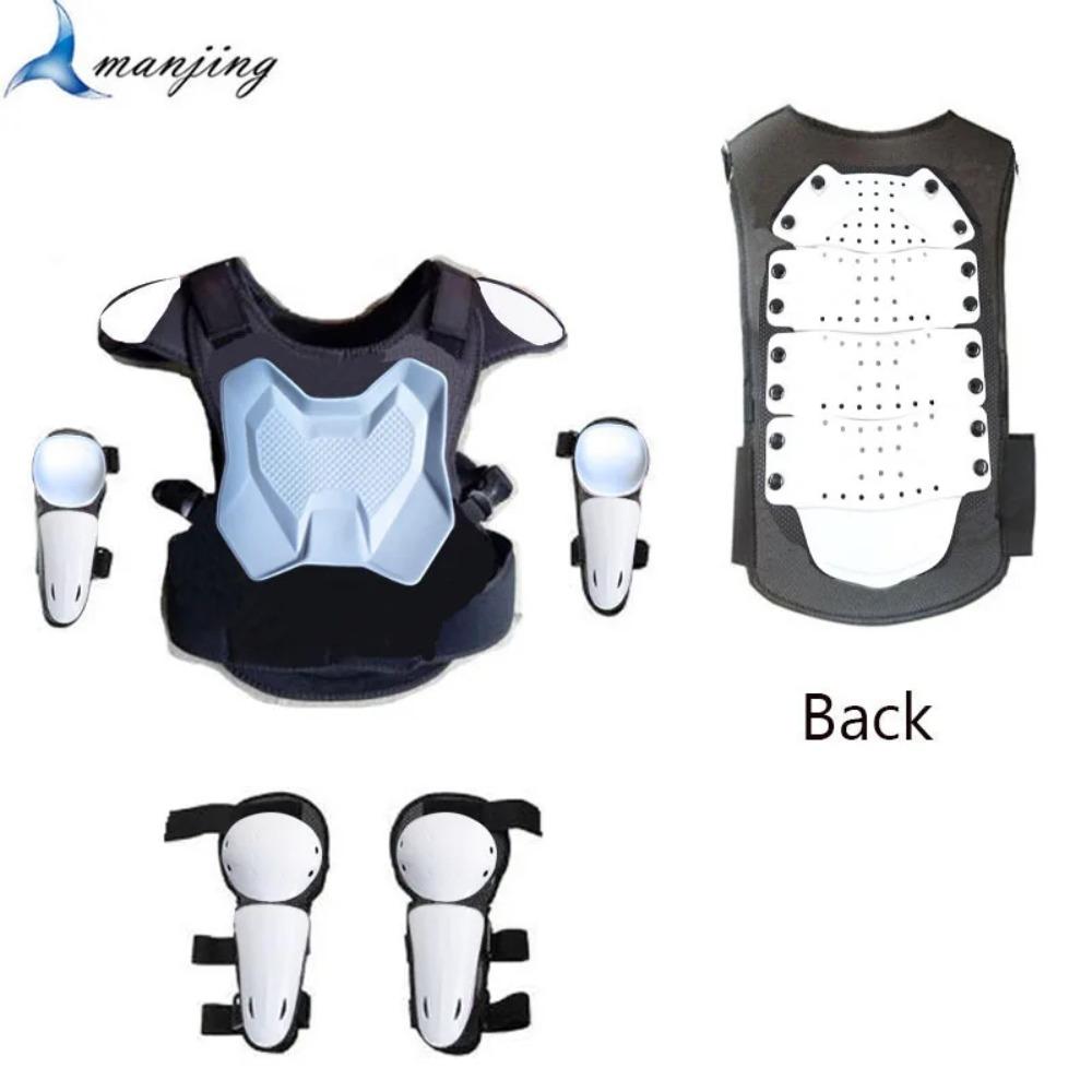 With Gift Children Safety Vest Armor Motorcycle Equipment Cycling Baby Head Protector 52-54cm Helmet Scooter Full Body Armor LL