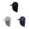 Summer Sunscreen Shoulder Cape Baseball Cap With Waterproof And Breathable Polyester For Outdoor Activities