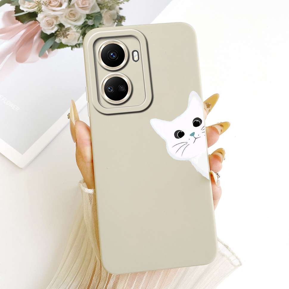 For Huawei Nova 10 SE Case Cute Cat Painted Soft Silicone Phone Back Cover For Huawei Nova10 SE nova10SE 10SE Case Bumper