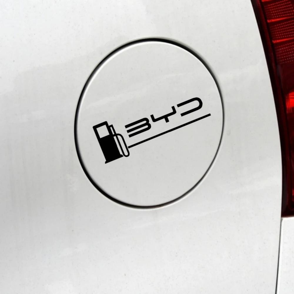 Car Fuel Tank Door Sticker for BYD ATTO 3 Dolphin Seal Han Yuan Plus Laser Reflective Charging Port Decal Accessories
