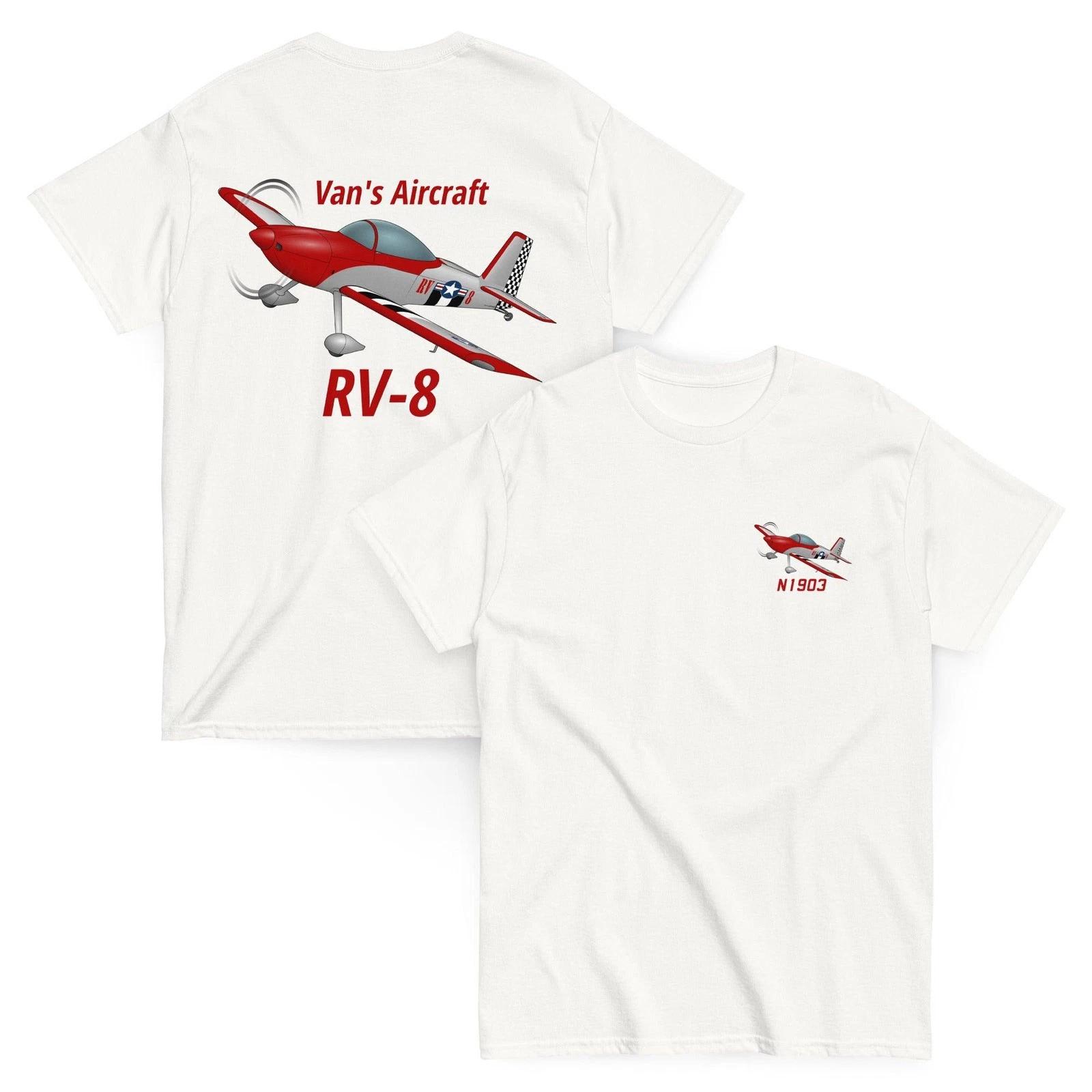 Flyboy Toys Van s RV-8 Airplane T-Shirt – Personalized N Number – Back & Front P S
