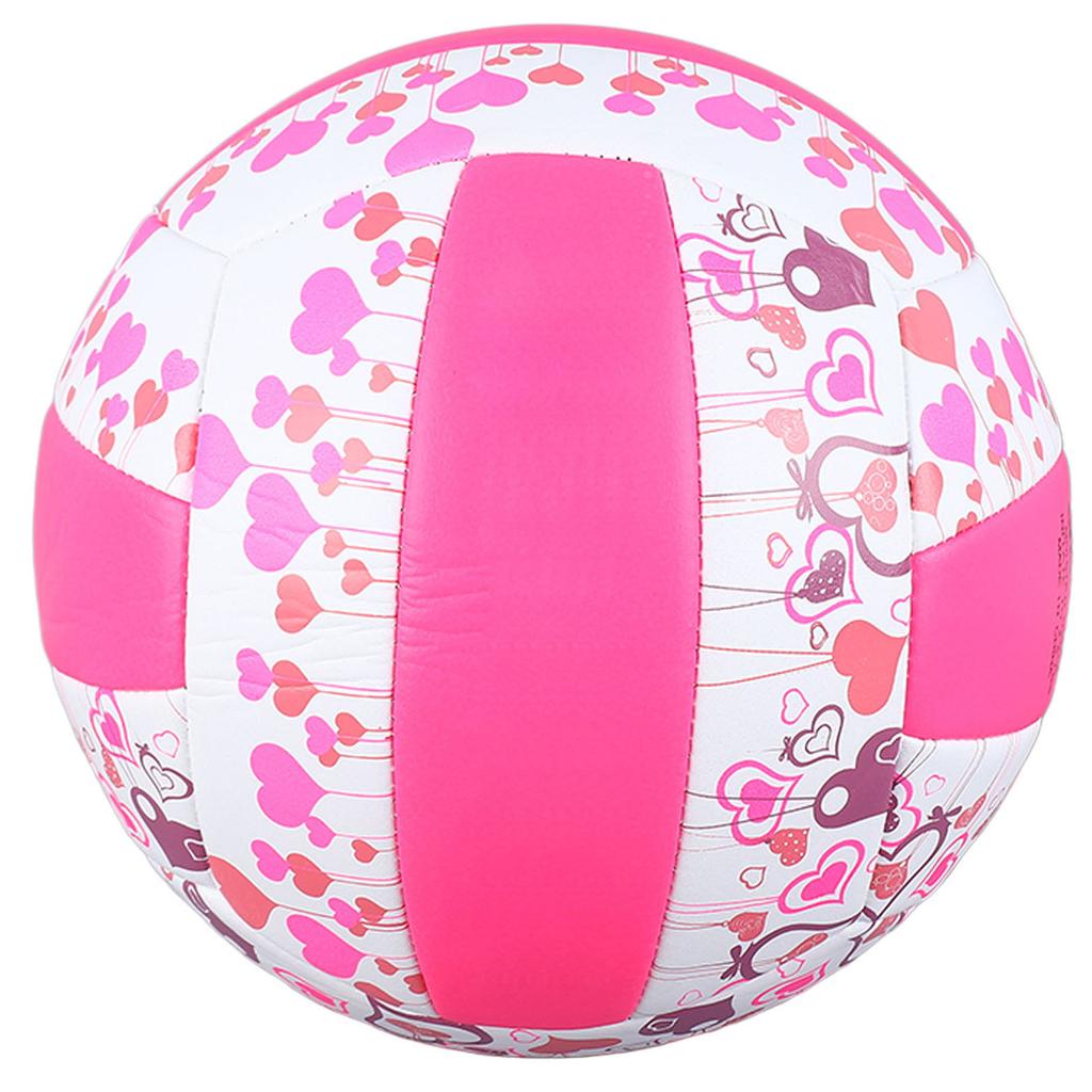 Size 5 Training Volleyball PU Soft Indoor Outdoor Volleyball for Students Pool Gym Training Pink