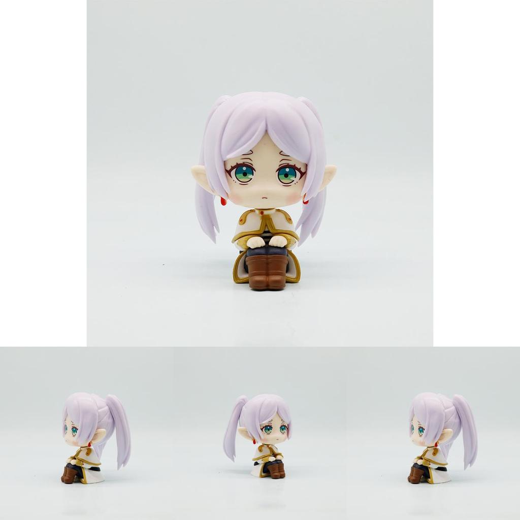 Sitting Frieren Pvc Collectible Figure For Car Interior Decoration