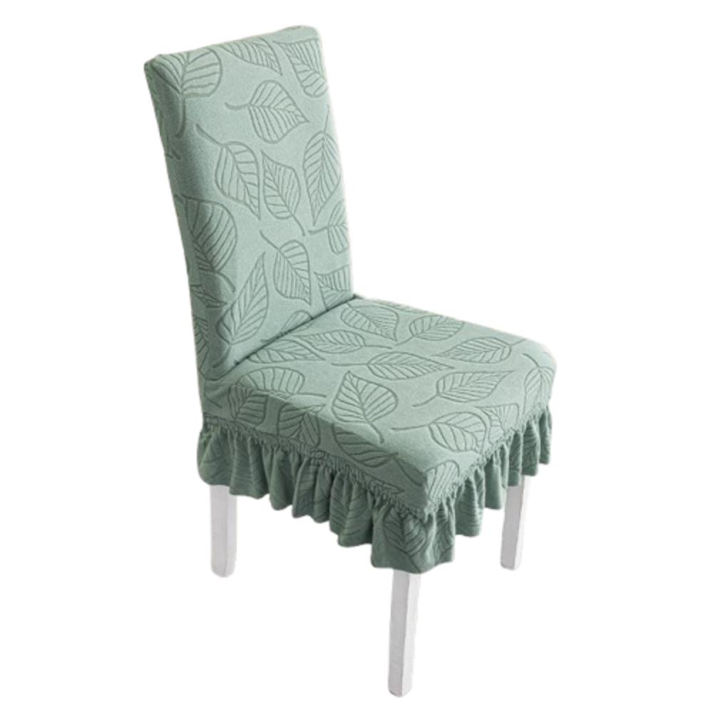 Leaf Pattern Dining Chair Cover Stretchable Seat Protectors  Wedding Banquet