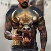Streetwear 3D Animal T Shirt Man 3D Printing Tee Shirts Funny Hip Hop Men Round Neck Short Sleeve Casual Top