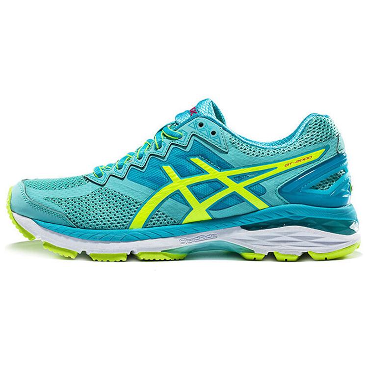 

ASICS GT 2000 4 Running Shoes Women s Low top Blue/Yellow T656N-7807 37.5